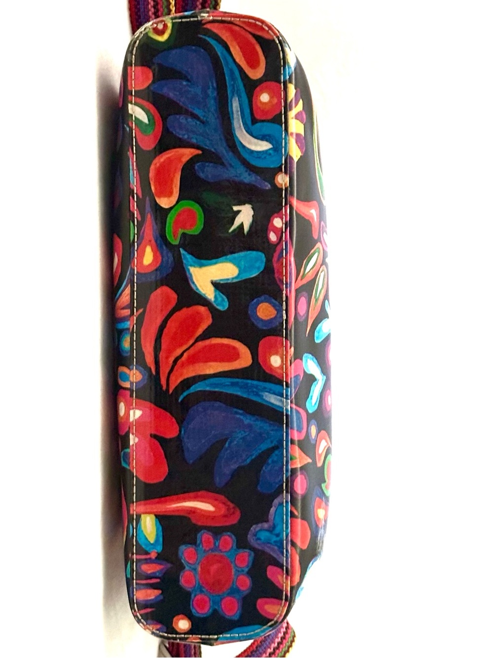 Consuela Sophie Downtown Crossbody Bag - Black w/ Multicolor Design - Picture 8 of 14